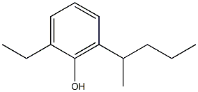 2-Ethyl-6-(1-methylbutyl)phenol Struktur