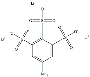 5-Amino-1,2,3-benzenetrisulfonic acid trilithium salt Struktur