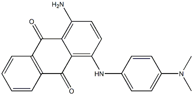 1-Amino-4-[[p-(dimethylamino)phenyl]amino]anthraquinone Struktur