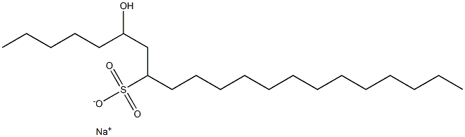 6-Hydroxyhenicosane-8-sulfonic acid sodium salt Struktur