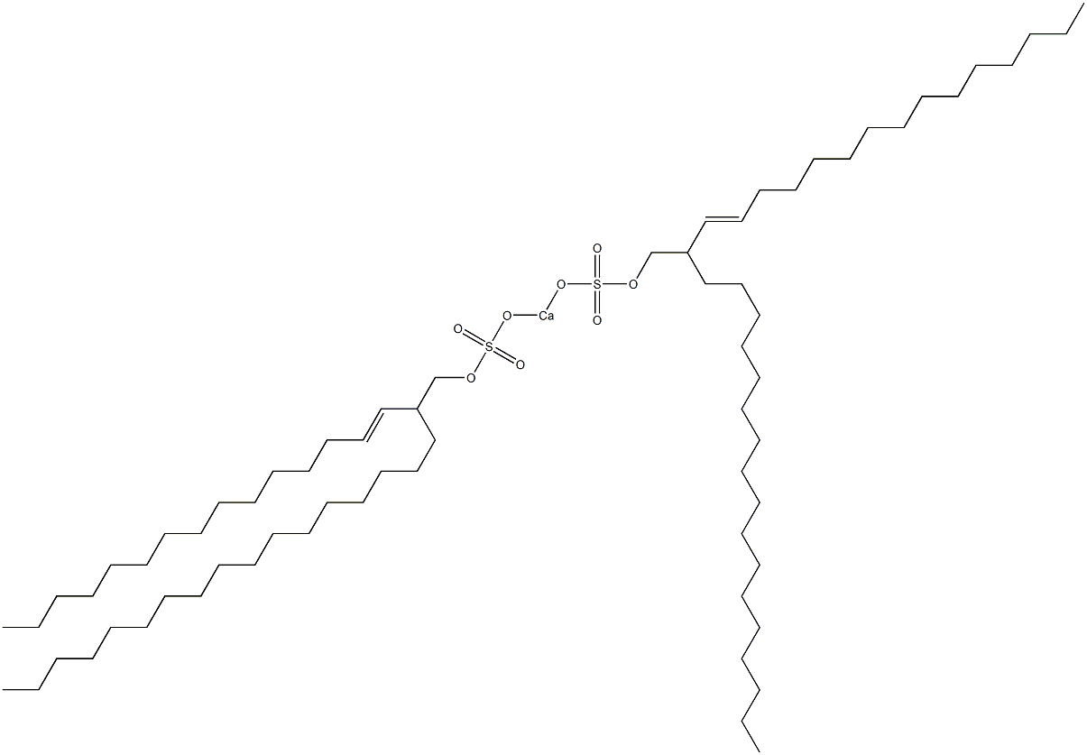 Bis[2-(1-pentadecenyl)nonadecyloxysulfonyloxy]calcium Struktur