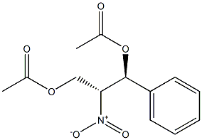 (1S,2R)-2-Nitro-1-phenyl-1,3-propanediol diacetate Struktur