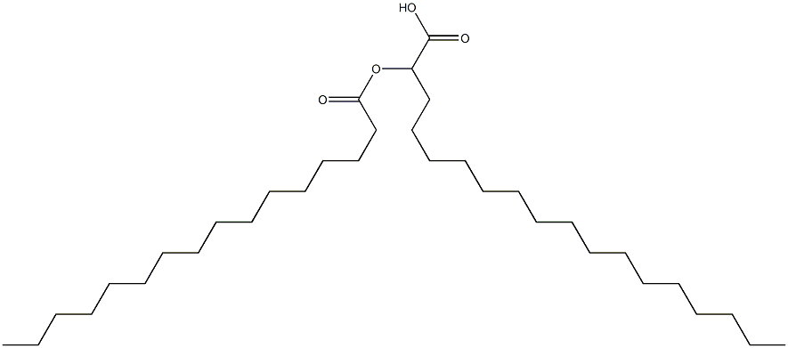 2-Hexadecanoyloxystearic acid Struktur