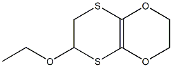 8-Ethoxy-2,5-dioxa-7,10-dithiabicyclo[4.4.0]dec-1(6)-ene Struktur