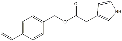 1H-Pyrrole-3-acetic acid 4-ethenylbenzyl ester Struktur