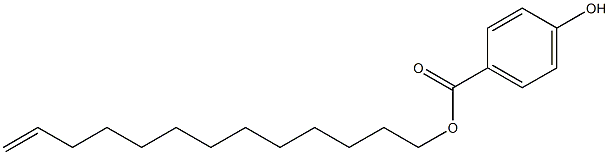 4-Hydroxybenzoic acid 12-tridecenyl ester Struktur