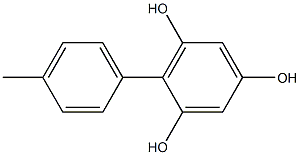 2-(4-Methylphenyl)benzene-1,3,5-triol Struktur