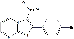 2-(4-Bromophenyl)-3-nitroimidazo[1,2-a]pyrimidine Struktur