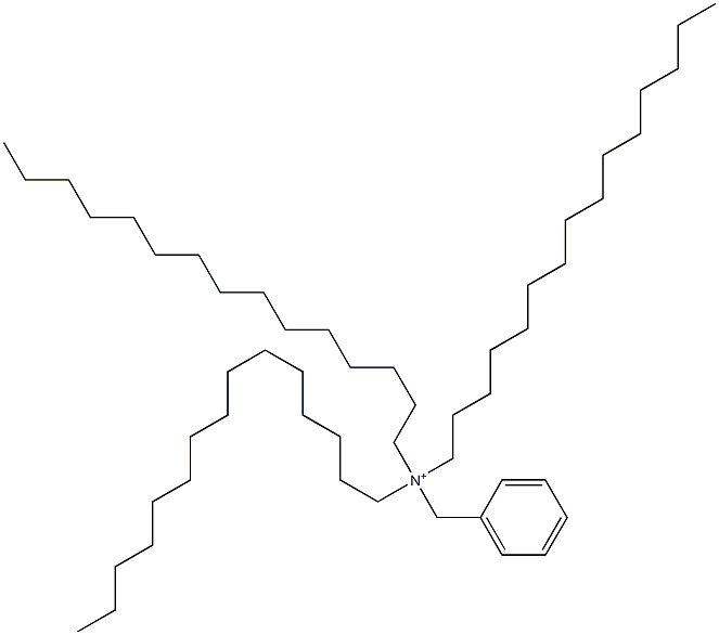 Tripentadecylbenzylaminium Struktur