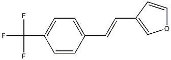 3-(4-(Trifluoromethyl)styryl)furan Struktur