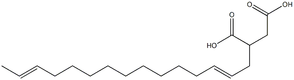 (2,13-Pentadecadienyl)succinic acid Struktur