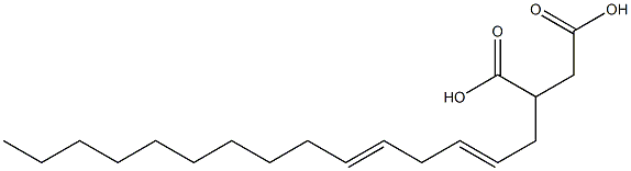 (2,5-Pentadecadienyl)succinic acid Struktur