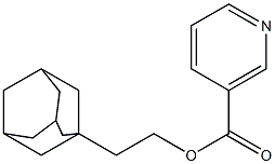 Nicotinic acid [2-(1-adamantyl)ethyl] ester Struktur