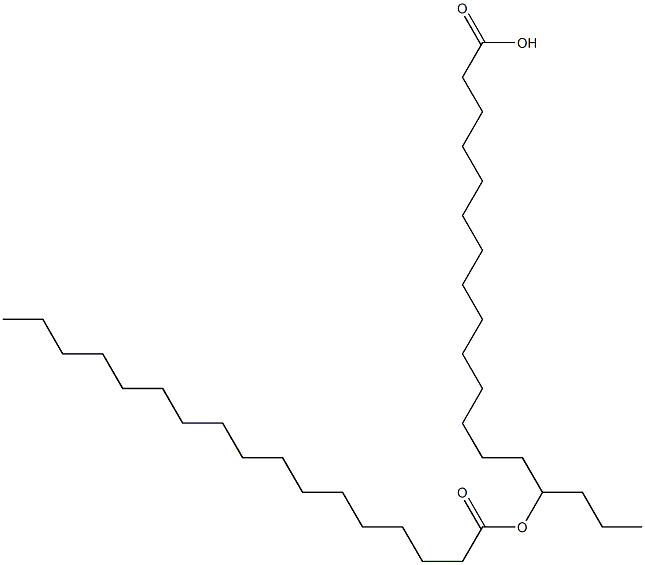 15-Heptadecanoyloxystearic acid Struktur