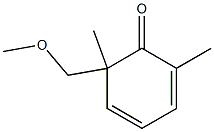 2,6-Dimethyl-6-[methoxymethyl]-2,4-cyclohexadien-1-one Struktur