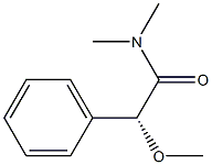 [R,(-)]-2-Methoxy-N,N-dimethyl-2-phenylacetamide Struktur