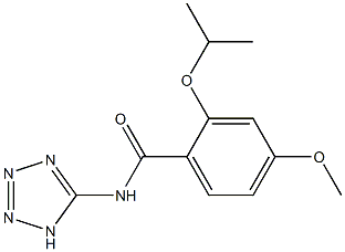 2-Isopropyloxy-4-methoxy-N-(1H-tetrazol-5-yl)benzamide Struktur