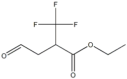 2-(Trifluoromethyl)-4-oxobutanoic acid ethyl ester Struktur