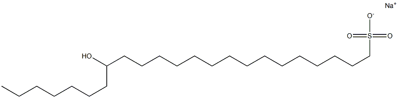 16-Hydroxytricosane-1-sulfonic acid sodium salt Struktur