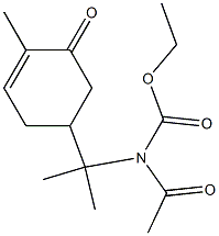 8-(Ethoxycarbonylacetylamino)-p-menth-6(1)-en-2-one Struktur