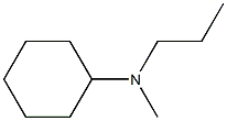 N-Methyl-N-propylcyclohexylamine Struktur