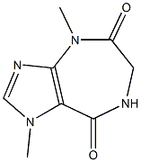 1,4,6,7-Tetrahydro-1,4-dimethylimidazo[4,5-e][1,4]diazepine-5,8-dione Struktur