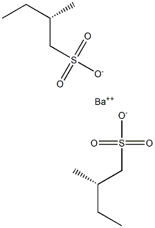 Bis[[S,(+)]-2-methyl-1-butanesulfonic acid] barium salt Struktur