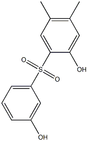 2,3'-Dihydroxy-4,5-dimethyl[sulfonylbisbenzene] Struktur