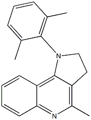 1-(2,6-Dimethylphenyl)-4-methyl-2,3-dihydro-1H-pyrrolo[3,2-c]quinoline Struktur