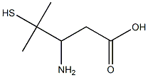 4-Methyl-4-mercapto-3-aminovaleric acid Struktur