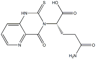 (2S)-2-[(1,2,3,4-Tetrahydro-4-oxo-2-thioxopyrido[3,2-d]pyrimidin)-3-yl]-4-aminocarbonylbutyric acid Struktur