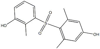 3',4-Dihydroxy-2,2',6-trimethyl[sulfonylbisbenzene] Struktur