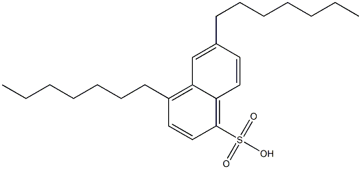 4,6-Diheptyl-1-naphthalenesulfonic acid Struktur