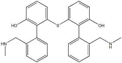 [2-(Methylaminomethyl)phenyl](3-hydroxyphenyl) sulfide Struktur