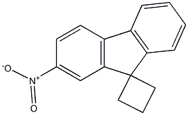 2-Nitrospiro[9H-fluorene-9,1'-cyclobutane] Struktur