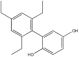 2-(2,4,6-Triethylphenyl)benzene-1,4-diol Struktur