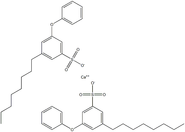 Bis(3-octyl-5-phenoxybenzenesulfonic acid)calcium salt Struktur