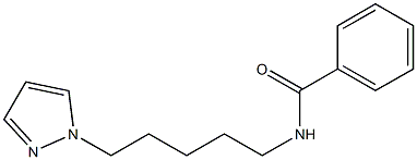 N-[5-(1H-Pyrazol-1-yl)pentyl]benzamide Struktur