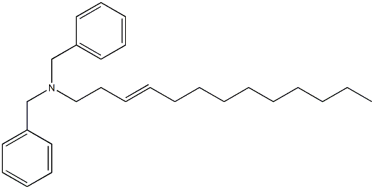 (3-Tridecenyl)dibenzylamine Struktur