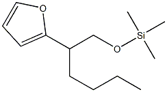 2-[1-(Trimethylsilyloxymethyl)pentyl]furan Struktur