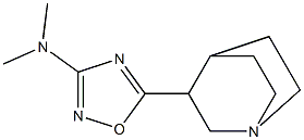 3-(3-Dimethylamino-1,2,4-oxadiazol-5-yl)quinuclidine Struktur