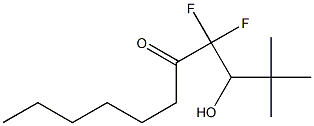 4,4-Difluoro-3-hydroxy-2,2-dimethyl-5-undecanone Struktur