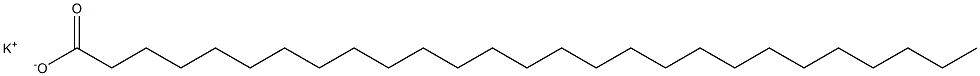 Heptacosanoic acid potassium salt Struktur