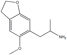 2-[(2,3-Dihydro-5-methoxybenzofuran)-6-yl]-1-methylethanamine Struktur