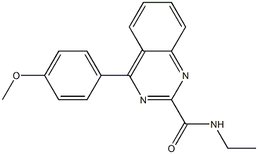 N-Ethyl-4-(4-methoxyphenyl)quinazoline-2-carboxamide Struktur