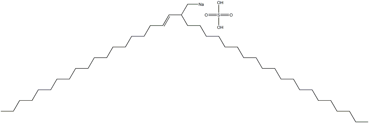 Sulfuric acid 2-(1-nonadecenyl)docosyl=sodium ester salt Struktur