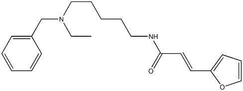 N-[5-(Ethylbenzylamino)pentyl]-3-(furan-2-yl)acrylamide Struktur