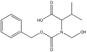 2-[Benzyloxycarbonyl(hydroxymethyl)amino]-3-methylbutanoic acid Struktur