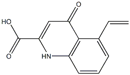 5-Ethenyl-1,4-dihydro-4-oxoquinoline-2-carboxylic acid Struktur