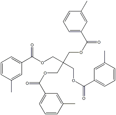 Pentaerythritol tetra(3-methylbenzoate) Struktur